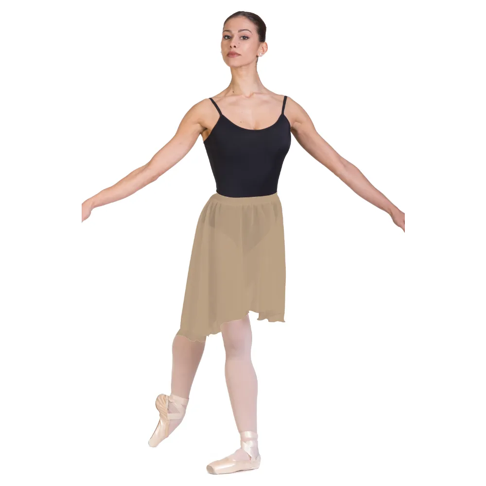Gonnellino danza a ruota asimmetrico F403