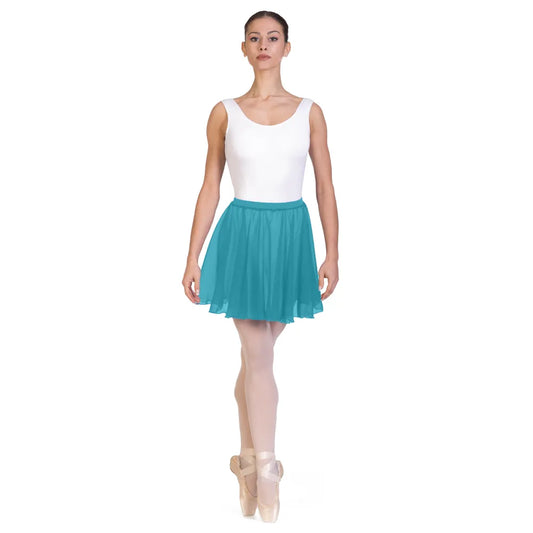 Gonnellino per danza a ruota in chiffon F406